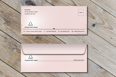 Corporate stationery envelope template paper