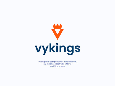 vykings Logo Design 2022 trending logo 99 design logo abcdefghijklmnopqrstuvwxyz brand guideline brand identity design branding car company car modify creative logo geometric graphic design iconic kings crown letter v logo design minimal logo modern logo shape timeless logo vector
