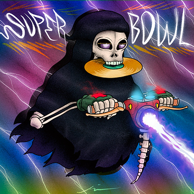 "Super Bowl" art bowl cartoon color pencil comics death design draw dream fun illustration manga moto music ride super water ink