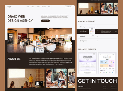 Oraic Web Design Agency Website agency landing page agency website agency website uiux design agency landing page web design agency webdesign site website cro website uiux