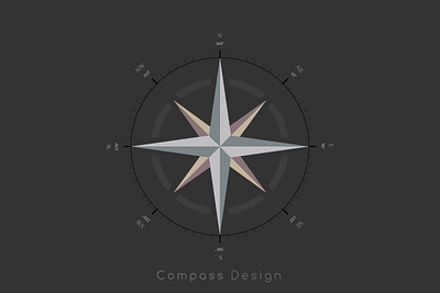 navigational degree compass insignia