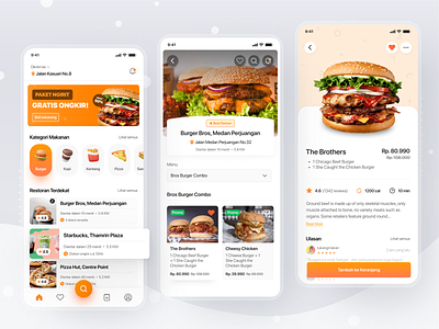 Food Delivery App 10amstudio apps delivery design design challenge dinner fast food food food app food delivery food order lunch mobile apps restaurant ui ui design uiux ux