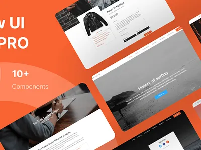 Bootstrap 4 UI kit: Now UI Kit PRO component design prototype prototyping ui ux website widget