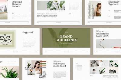 Brand Guidelines PowerPoint Template brand brand guide branding design guidelines presentation template