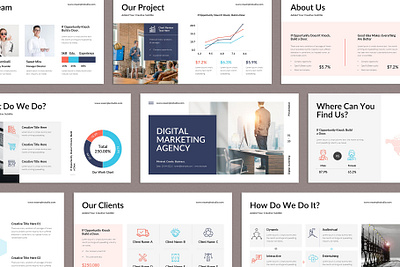 Digital Marketing Agency PowerPoint Template design google slides keynote powerpoint presentation template