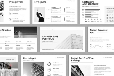 Architecture Portfolio PowerPoint Presentation annual branding design portfolio powerpoint presentation template