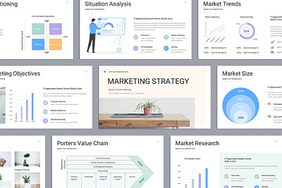 Marketing Strategy PowerPoint Presentation annual design keynote minimal powerpoint presentation template