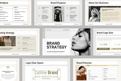 Brand Strategy PowerPoint Presentation Template branding business plan design marketing plan minimal powerpoint presentation proposal strategy template