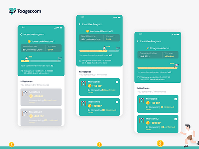 Incentive Reward Program app app design app ui design fun game gamification gift mobile money prize profit reward score ui ux wallet win