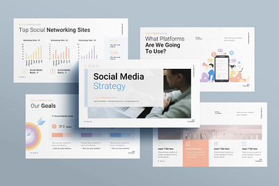 Social Media Strategy PowerPoint Presentation annual branding design graphic design powerpoint presentation template