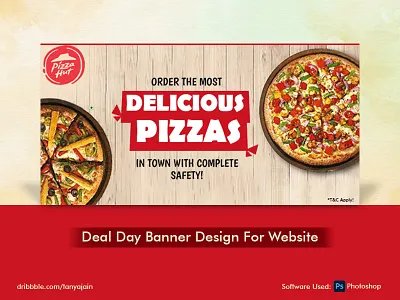 Deal Day Banner Design. banner bannerdesign branding campaigns design graphic design illustration photoshop salebanner social media socialmedia socialmediaads ui websitebanner
