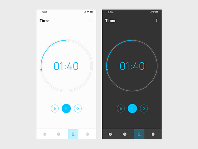 Countdown Timer Design app design ui ux