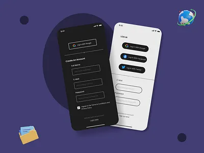 Login Or Ceate An Account Modern Concept Design app app design app designer app designing dailyui design figma login login page login page design minimal login page modern concept new design concept sign up ui ui ux ui ux design ui ux designe ux web designer