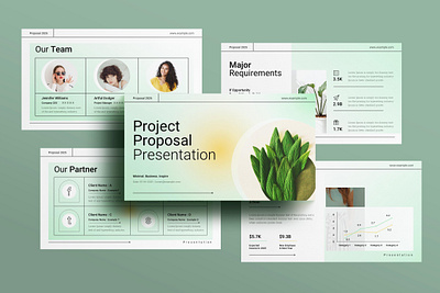 Project Proposal PowerPoint Presentation annual branding design graphic design powerpoint presentation template