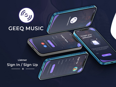 Geeq Music app app design artistic beats clean ui dark ui design design ui eye catching ui music music app music apps song app songs sound spotify spotify app ui white ui xd