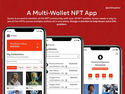 A Multi-Wallet NFT dApp blockchain crypto design nft nft project ui ui design visual design