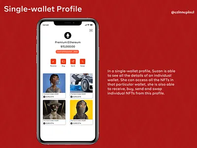 Multi-wallet NFT App blockchain crypto design nft project ui ui design visual design