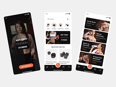 GYM -Fitness App fitness fitness app fitness app design fitness app u fitness application fitness ui gym app gym app ui ui