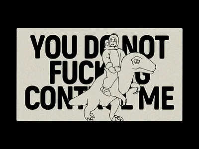 YDNFCM design dino graphic design illustration sign