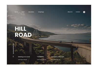 Homepage UI Design branding design typography ui ux