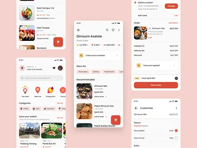 🍔 Food Delivery App 10am studio app delivery design flat food food delivery mobile simple ui ui design ui ux ux design