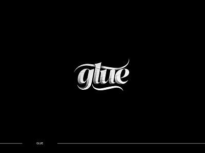 Glue typography logo branding calligraphy fonts graphic design logo logo design typography