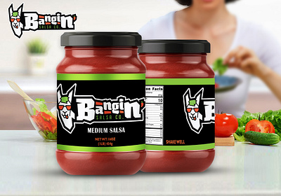 Salsa label design 3d branding design graphic design illustration jar label logo motion graphics product label salsa ui vector