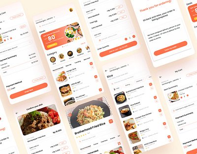 Foodeli - Food Delivery App app branding delivery design food fooddelivery graphic design illustration interface mobile prototype ui ux