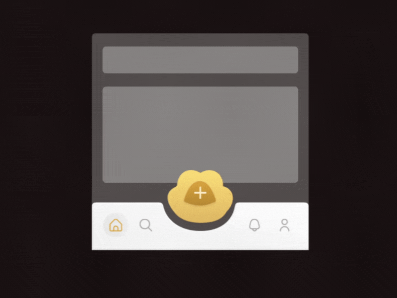 Tab bar button animation animation cat design figma mobile prototype ui