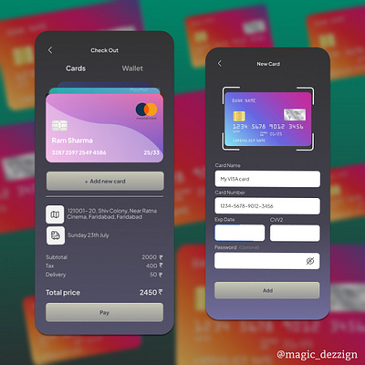 Credit / Debit Card Checkout Design app branding design graphic design illustration logo typography ui ux vector