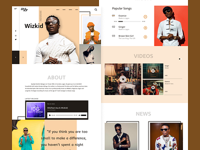 Biography Design bio biography branding design desktop graphic design ui uiux ux web webdesign