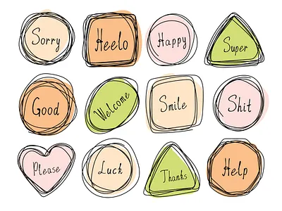 Speech bubbles. graphic design graphics