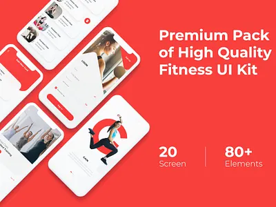 Fitness UI Kits app branding design flat graphic design icon minimal ui ux web