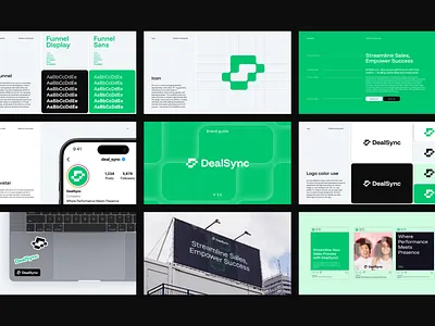 DealSync – Brand Guidelines for CRM Platform brand book brand guidelines brand visual branding crm logo saas visual identity