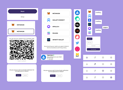 Nahor (Modals) app blockchain cryptocurrency dapps design mobile ui ux web3