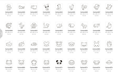 Kawaii cute cartoon character doodle drawing