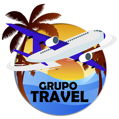 Grupo Travel branding design diseño graphic design illustration logo typography ui ux vector