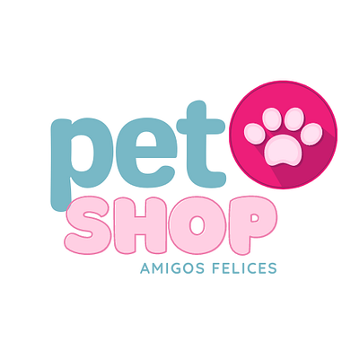 Logotipo de tienda de mascotas branding design diseño graphic design illustration logo typography ui ux vector