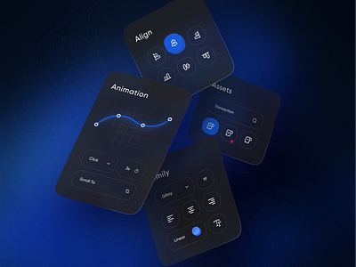 Design UI Component 3d alimajlessi animation branding components dark element figma financial graphic design kit kitdesign majlessi.ui minimal motion oniex tools trend ui ux