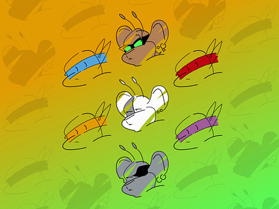 Ninjas vs. Martians 80s kid 90s kid biker mice from mars bmfm design illustration illustration art illustrator ilustracion lud0 lud089 martian martians mice mutants ninja teenage mutant ninja turtles tmnt turtles tv show