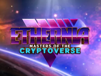 Ethernia crypto game crypto logo fantasy logo game logo space logo
