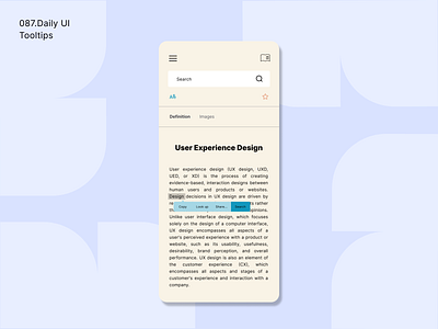 [Daily UI] 087. Tooltips 087 appdesign dailyui design modern simple tooltips ui uiux