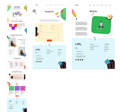 Maak(SaaS) Website design figma ilustration logo ui design ux design wireframe