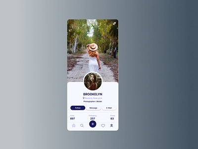 Profile page beginner challenge dailyui dailyui006 design figma