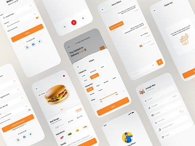 Food Delivery mobile app app app design delivery delivery app delivery service dinner eating fast food food food app food delivery application food delivery service food design food order lunch mobile mobile food app ui ux