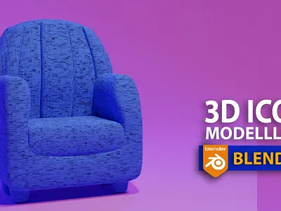3d sofa model 3d model animation art artist blender design graphic design illustration logo