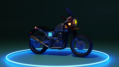 3D Himalayan Bike Model 3d art 3d artist bike blender designer graphic design logo