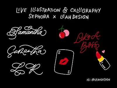 Tote Bag Lettering & Illustration - Sephora beauty illustration calligraphy casino illustration design digital art graphic art graphic artist hand lettering illustration lettering live art live artist live illustrator make up illustration sephora tote bag tote bag art tote bag design tote bag illustration typography