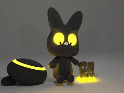 Neon Cat character animation blender cartoon character design design graphic design illustration logo