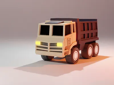 3D LOW POLY TRUCK MODEL 3d model animation automobile design automobiles blender cars design graphic design illustration logo trucks